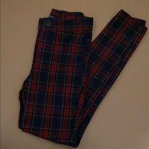 Plaid jeggings